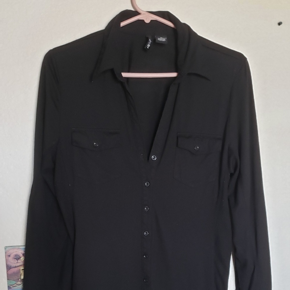 Black long sleeve t-shirt dress